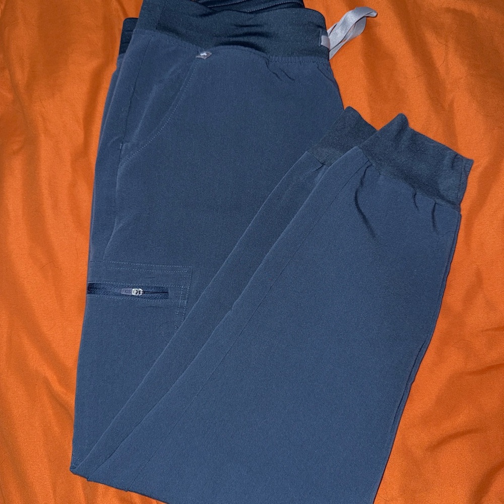 Figs Navy Blue Jogger Scub Pants